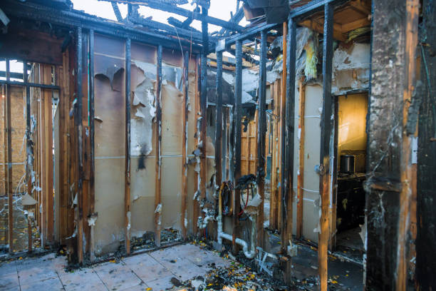 Professional Fire Damage Restoration technician working in Princeton, KY